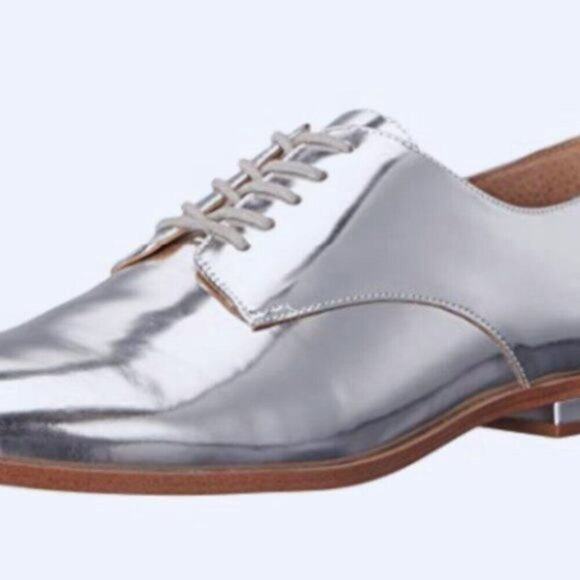 Calvin Klein Camella Oxford Shoe silver size 8 - Picture 11 of 14